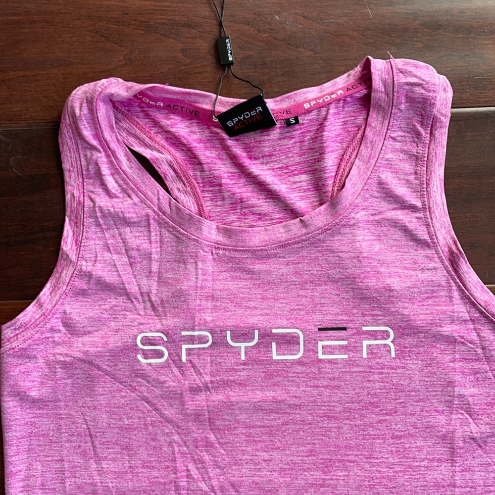 NWT Spyder Active Pink Tank Top Women's Size Small